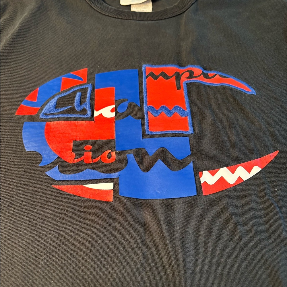 Vintage Champion Black Graphic T-Shirt